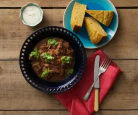 Southern-style chilli with cornbread