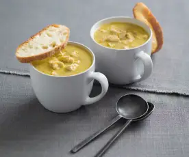 "Hug in a mug" chicken soup