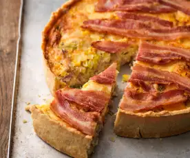 Bacon and Sweetcorn Quiche