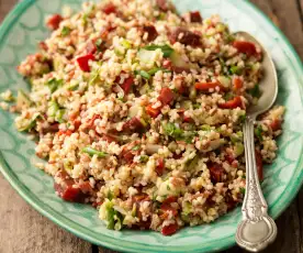 Mixed Grain Pilaf with Beetroot