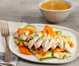 Chicken with Mustard Sauce and Vegetable Soup (TM6 Metric)