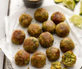 Broad Bean and Chickpea Falafels