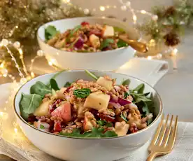 Apple and Cranberry Farro Salad 