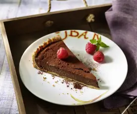 Chocolate Cheesecake mit Erdnusscreme