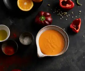 Red Pepper and Paprika Hollandaise Sauce