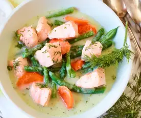 Buttermilch-Lachs-Suppe
