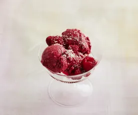 Himbeer-Kokos-Eis