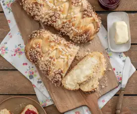 Pão doce de pequeno-almoço