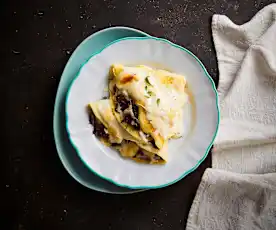 Crêpes radicchio e Taleggio