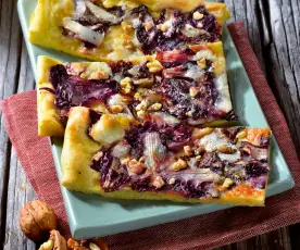 Spelt Flour Pizza with Chicory and Taleggio