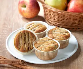 Muffin integrali alle mele (senza glutine)
