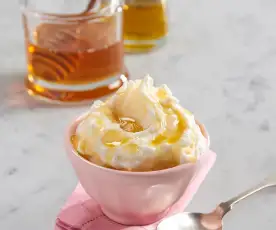 Frozen Greek Yogurt with Honey and Olive Oil