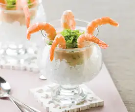Camarão com molho cocktail