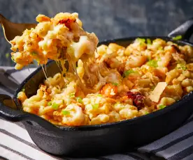 Mac and Cheese con langostinos