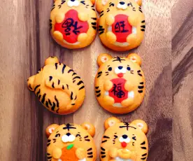 Tiger Shaped Pineapple Tarts