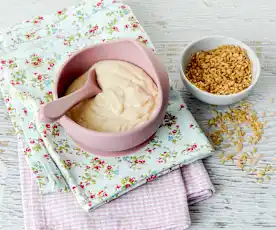 Baby rice porridge (first foods)