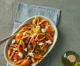 Auberginen-Pasta