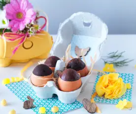 Œufs en chocolat de Pâques