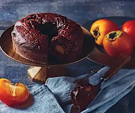 Torta ai cachi e amaretti