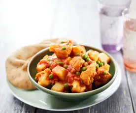 Karfiol-Erdäpfel-Curry (Aloo Ghobi)