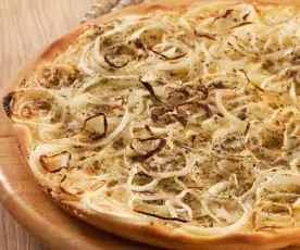 Pizza genueńska z cebulą (fugazza)