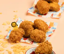Frittierte Hühnernuggets