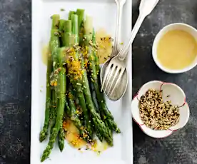 Asperges sauce à l'orange