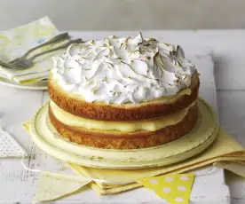Torta meringata al limone con glassatura veloce
