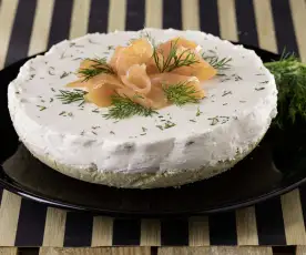 Cheesecake integrale alla robiola e salmone