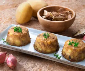 Sformatini di patate e funghi (vegan)