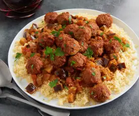 Moroccan Lamb and Eggplant with Couscous