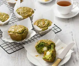 Spinach and feta muffins