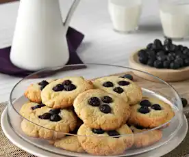 Cookies XXL con arándanos, chocolate blanco y coco