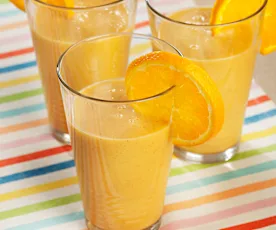 Batido de naranja, zanahoria y kiwi
