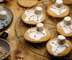 Melting Snowman Biscuits