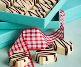 Bombons de chocolate branco