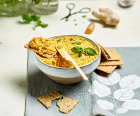 Rillettes de carotte aux herbes et épices