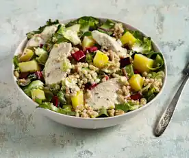 Chicken and Farro Harvest Salad