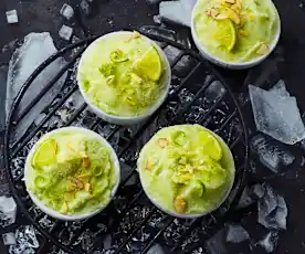 Granita alle mandorle e lime
