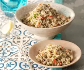 Insalata di quinoa e lenticchie