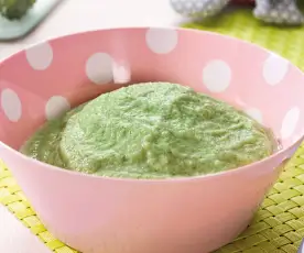 Brokkoli-Kartoffel-Brei mit Putenbrust