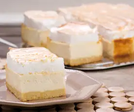 Cheesecake de natillas y merengue