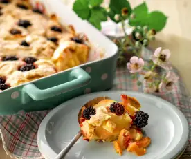 Apple and Blackberry Pudding