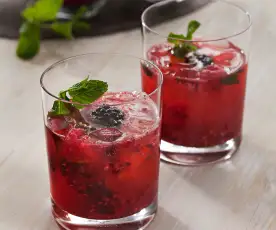 Blackberry and Raspberry Vodka Tonic