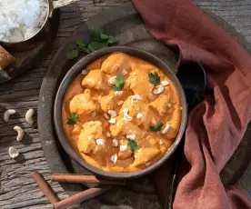 Pollo con mantequilla (Murgh makhani)