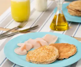 Tortitas de desayuno de avena y claras