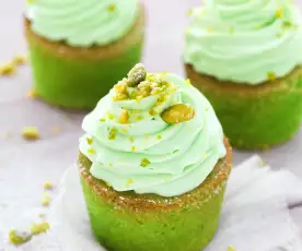 Cupcakes de pistachos