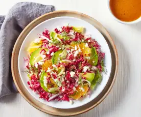 Radicchio and Fennel Salad with Orange Balsamic Vinaigrette