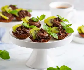 Tartaletki z kremem czekoladowym z awokado