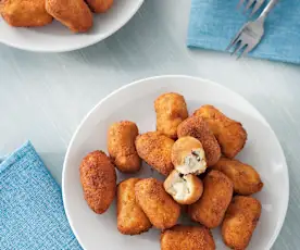 Croquetas con harina comercial (sin gluten)